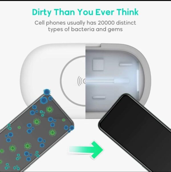 手機無綫充電加uv消毒盒